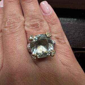 JR TWO Judith Ripka Fontaine Ring Size 5.5